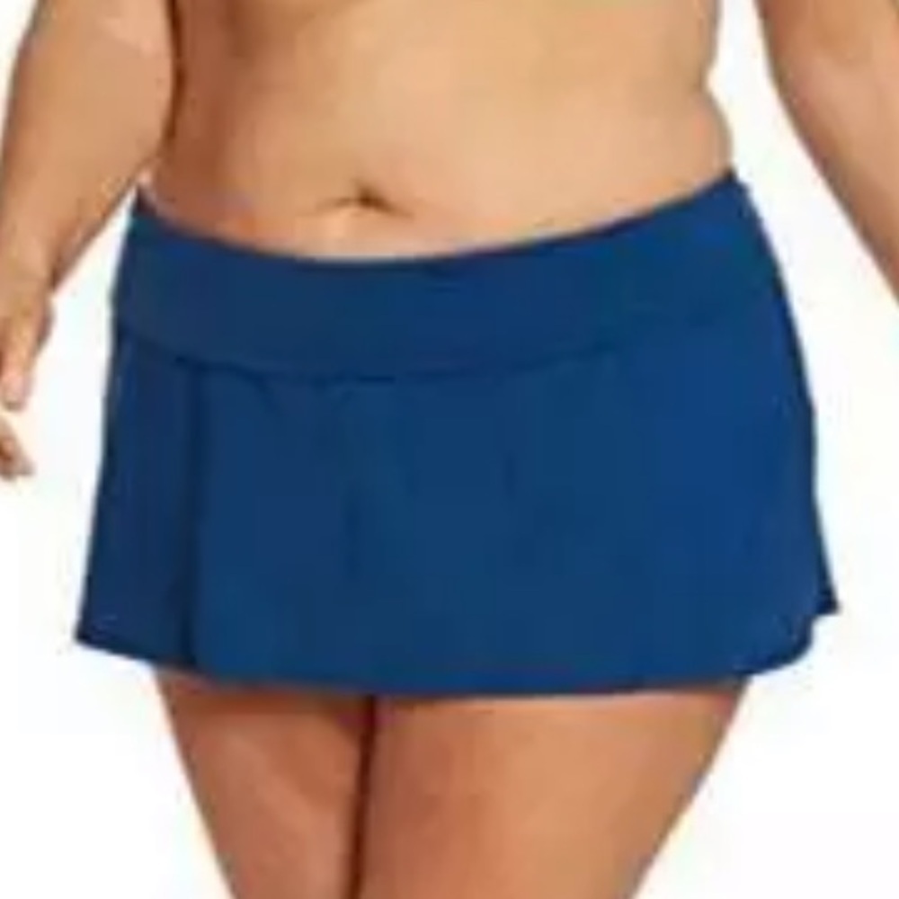 BLEU Rod Beattie Skirted Hipster Plus Swim Bottoms
